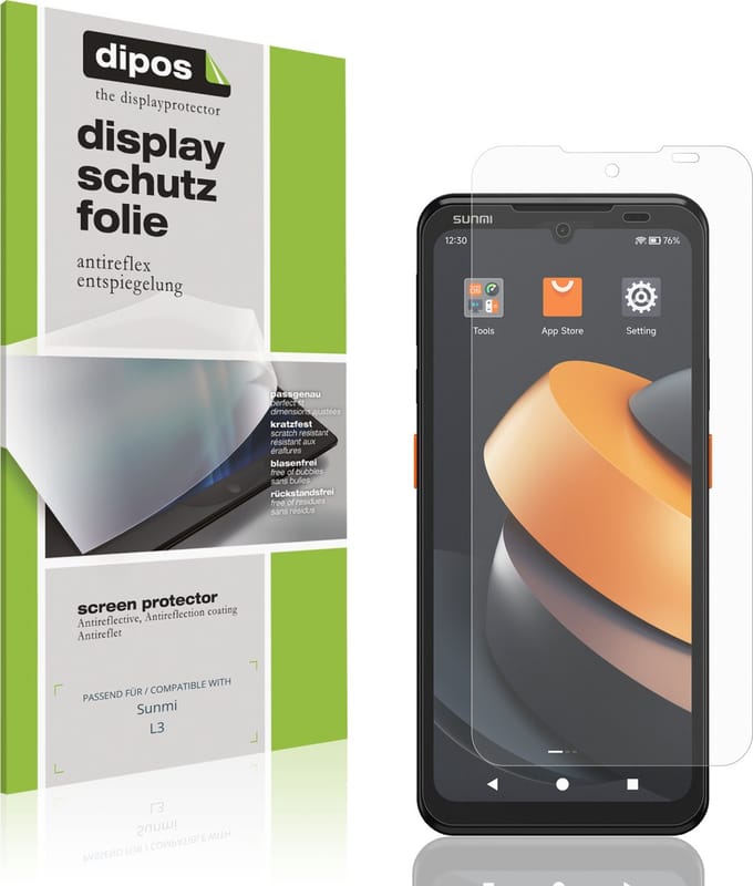 dipos – 4x Matte Beschermfolie geschikt voor Sunmi L3 | Krasbestendige & antireflecterende Screenprotector Ultra-Thin