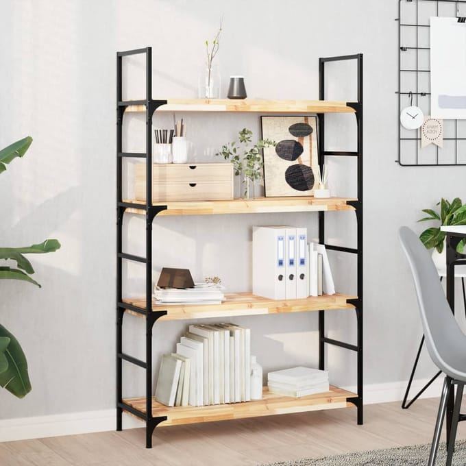vidaXL - Wandschappen - 3 - st - zwevend - 100x30x4 - cm - onbehandeld - acaciahout