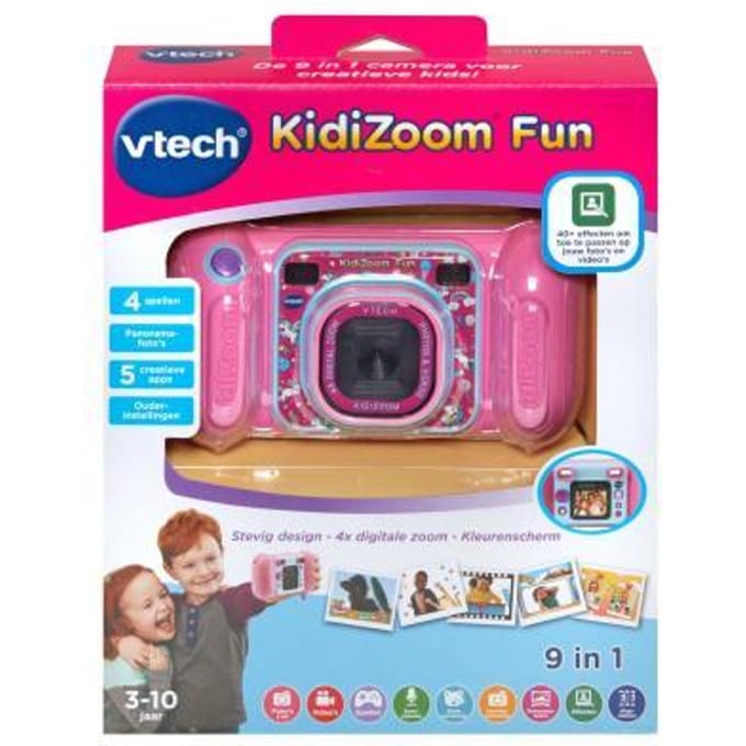 VTech speelgoedcamera KidiZoom Fun Roze - educatief kinderspeelgoed.