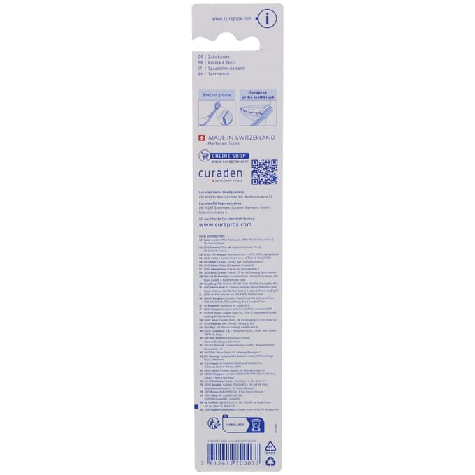 Curaprox Ortho Ultra Soft tandenborstel 1 Tandenborstel