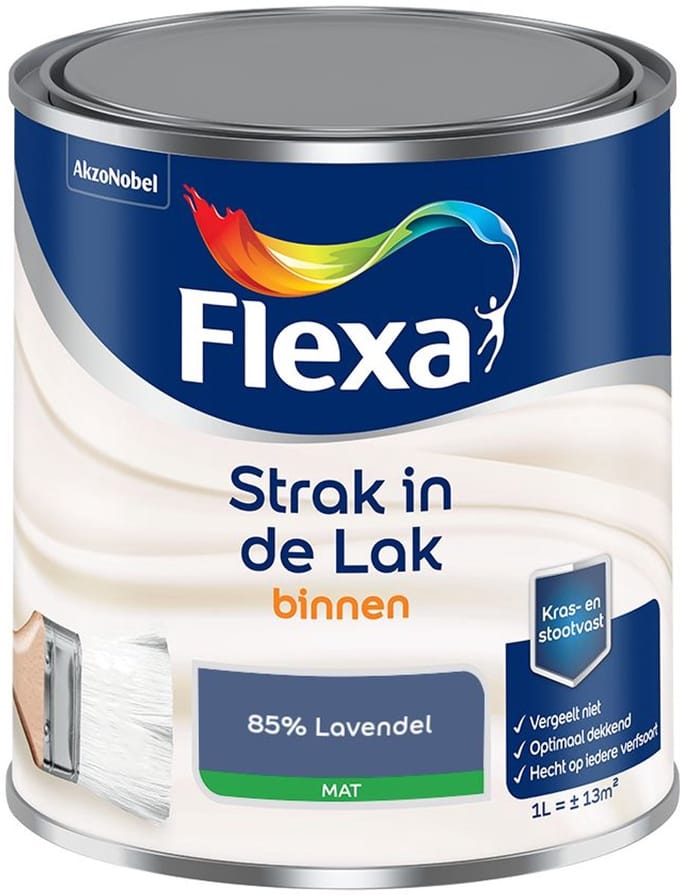 Flexa - Strak In De Lak Binnenlak Mat - 85% Lavendel - Mengverf - 1 L