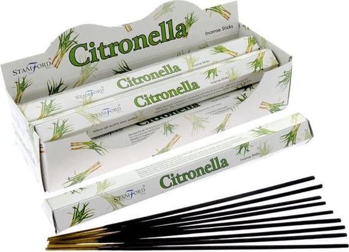 37120 Stamford Premium Hex Wierook Stokjes - Citronella