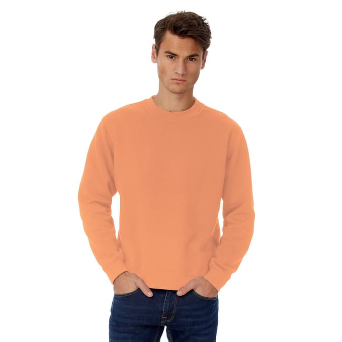 B&C Heren in sweatshirt (Stralend paars)
