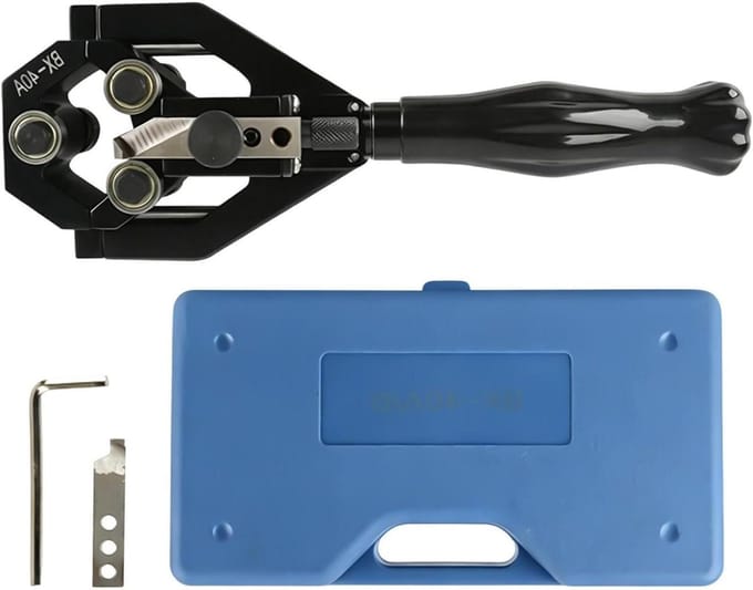 Kabelstripper Tang - Draadstripper Krimper - Elektrisch Onderhoud - Roterend Snijontwerp - 22-44 mm - Geel