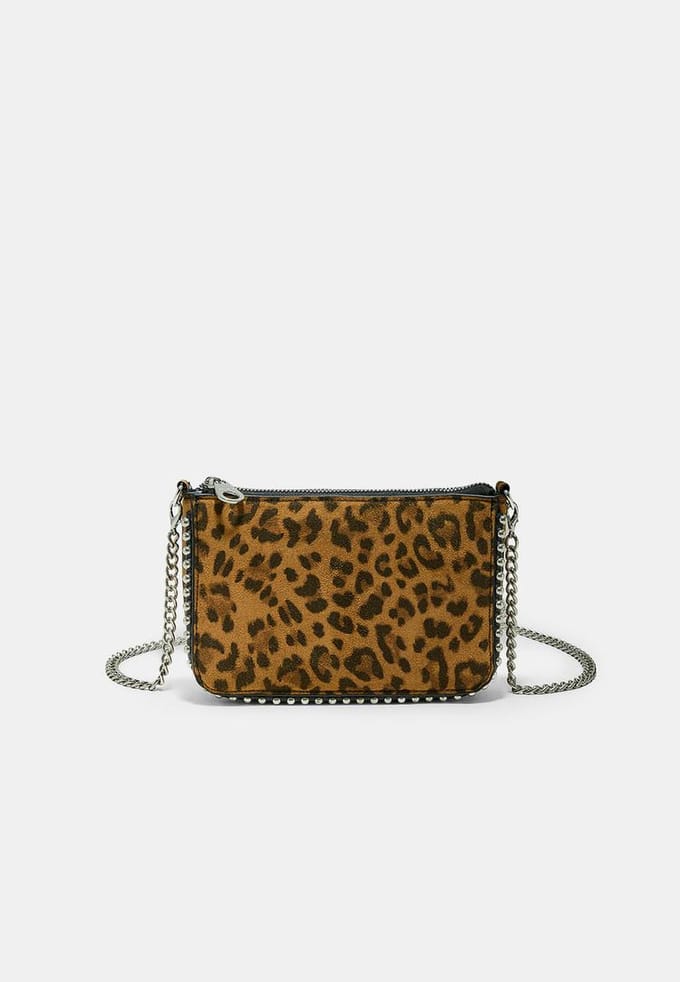 Stradivarius Minitas met studs en print  Bruin OS