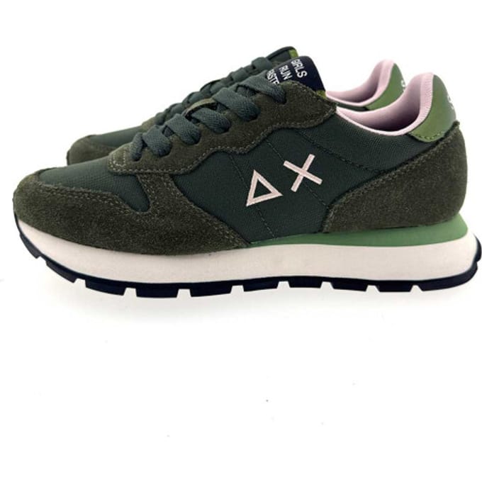 Sun68 Ally Solid Nylon Sneakers - Dames - Groen - Maat 37