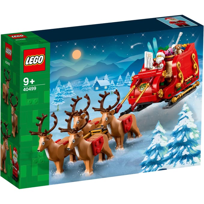 Constructiespeelgoed kerstman slee iconen Lego