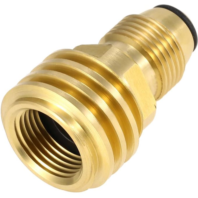 Lixada Propaan Tank Adapter Massief Messing Regelklep Veiligheid POL Tank Converteren naar QCC1/Type1