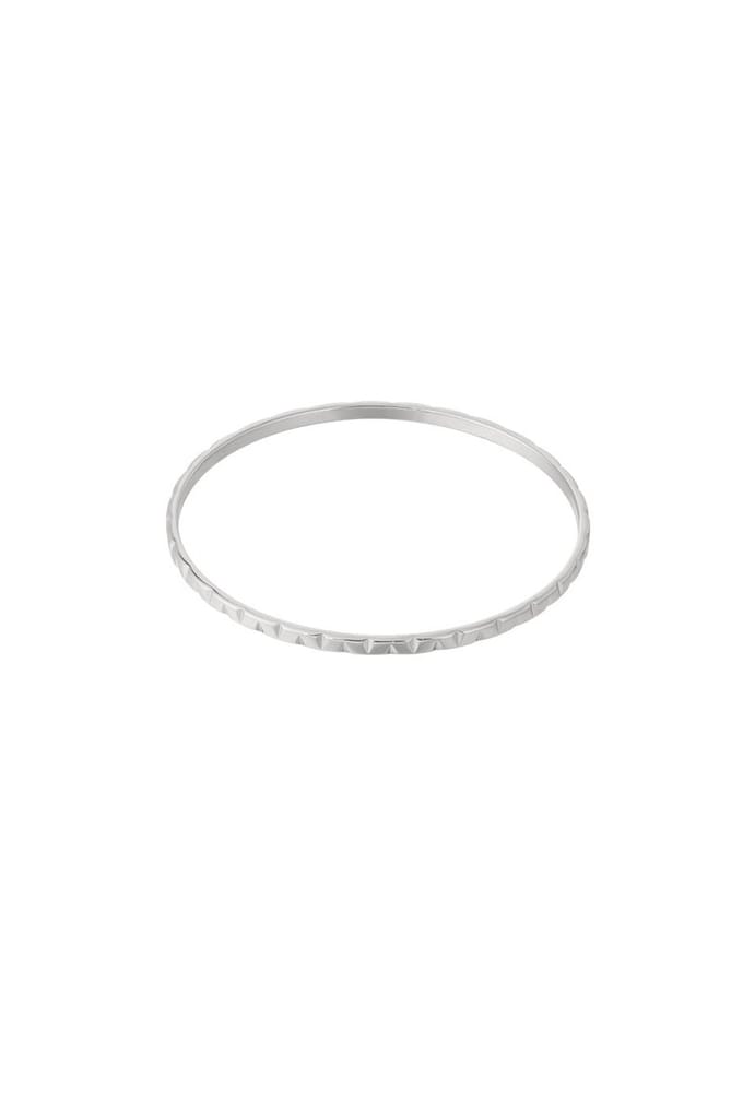Bijoutheek Armband (Sieraad) Bangle Hoeken Zilver