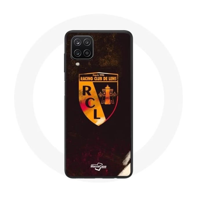 Coque maniacase pour Samsung Galaxy A12 rcl lens orange fond noir