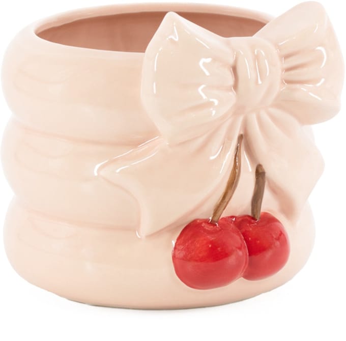 HomeBound by KY | Aardewerk vaas bow cherry | bloemenvaas