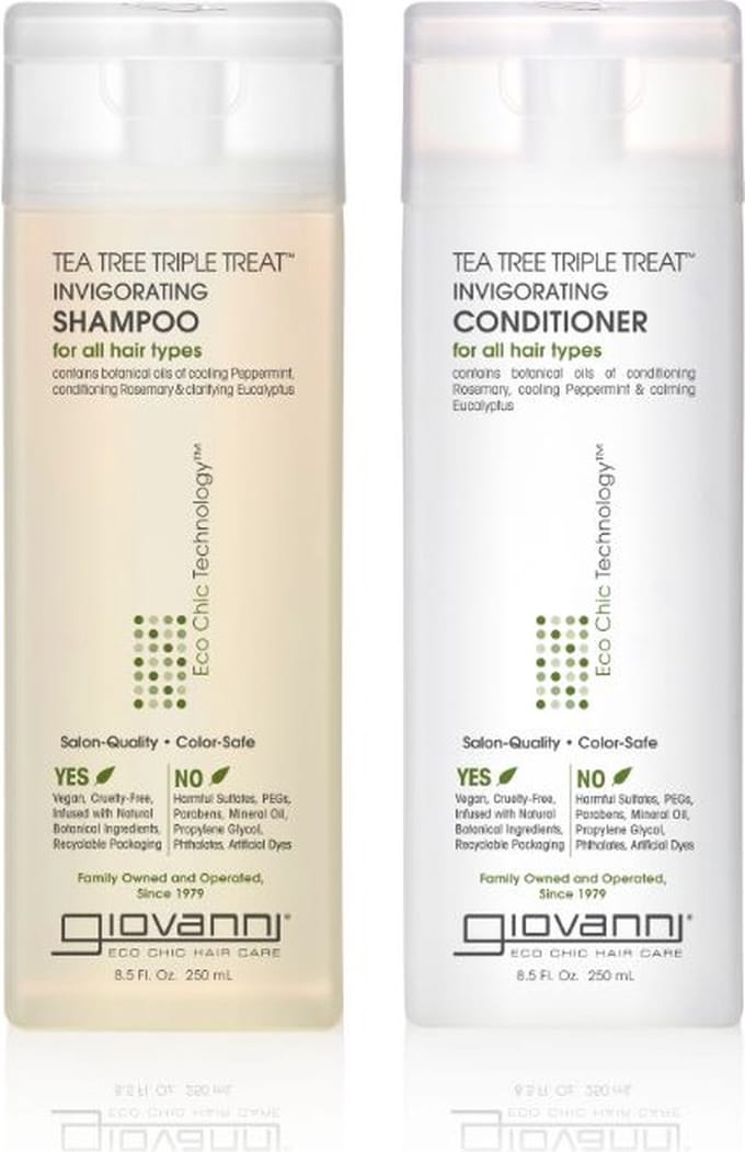 Giovanni Cosmetics - Tea Tree Triple Treat - Shampoo & Conditioner - 2x60ml