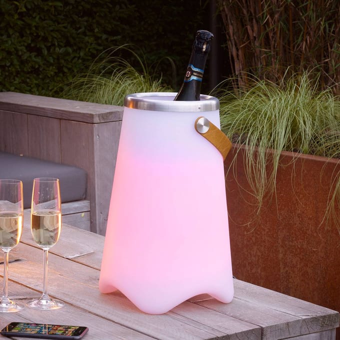 Reality Leuchten LED tafellamp Jamaica met Bluetooth-luidspreker
