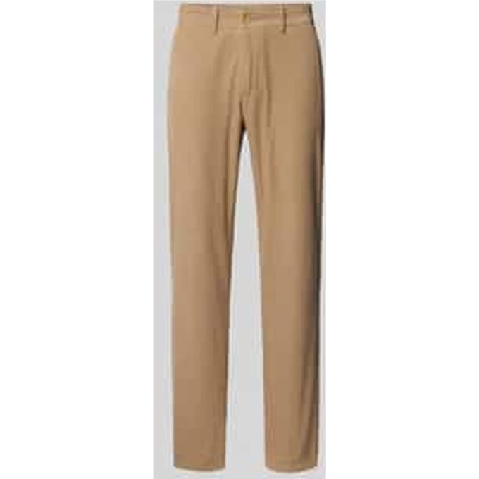 Regular fit corduroy broek met riemlussen