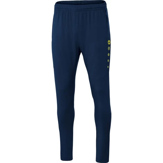 Jako Premium Trainingsbroek Dames - Zwart / Citroen | Maat: 34