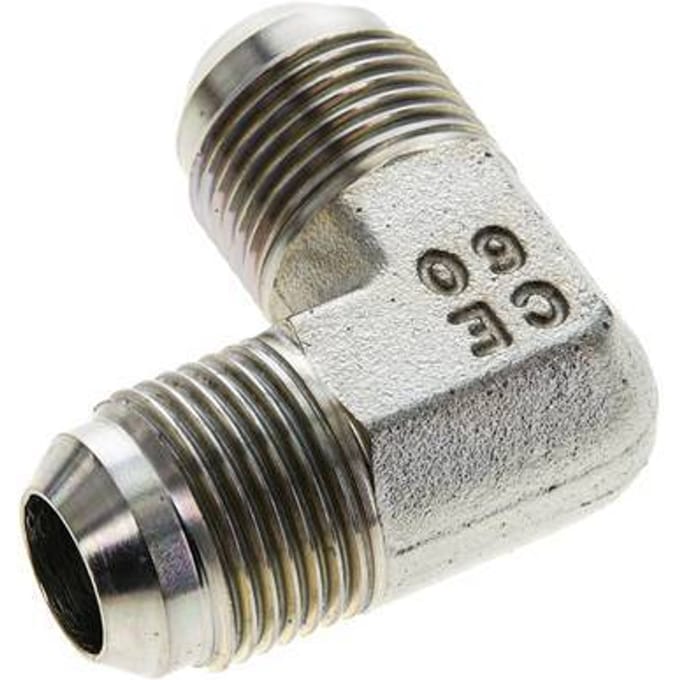 90Graden JIC Hoekfitting UNF 7/8''-14 Mannelijk Staal 350bar (4917.5psi)
