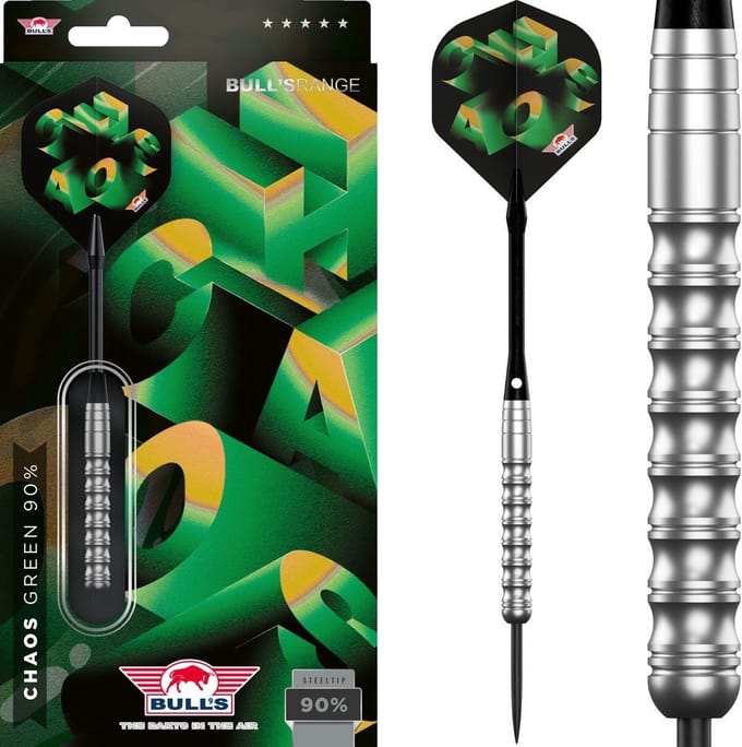 Bull's Chaos Green 90% - Dartpijlen