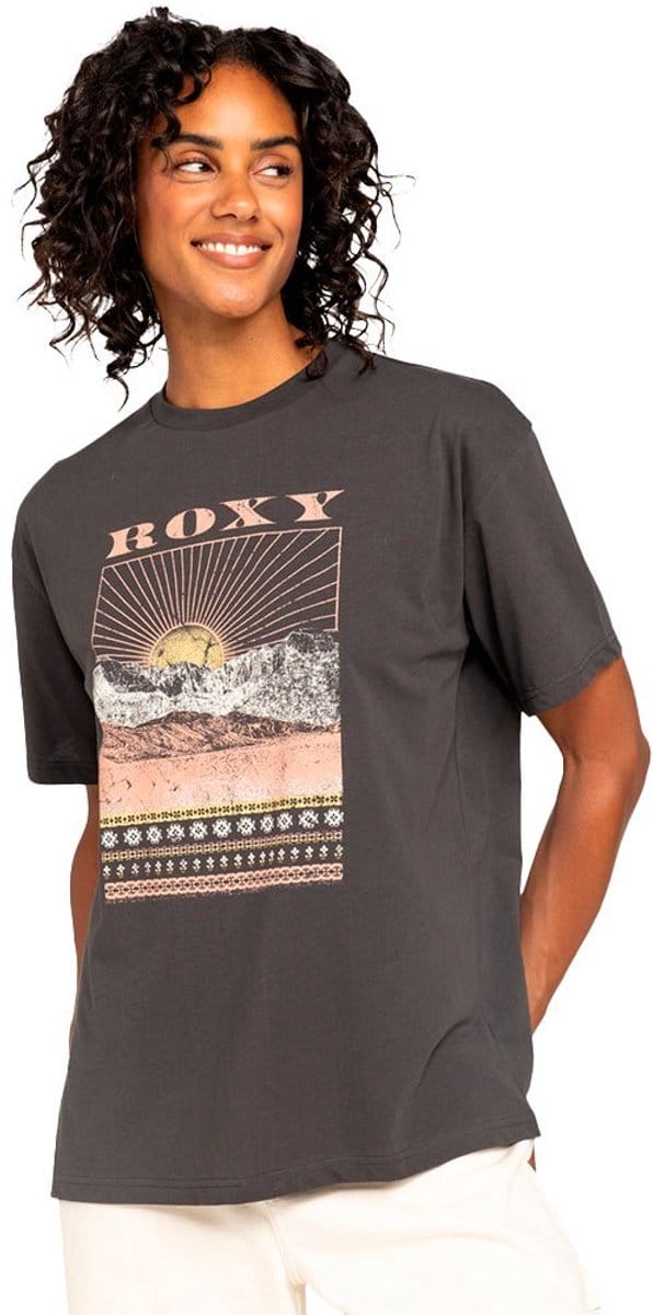 Roxy Dreamer A T-shirt Met Korte Mouwen Grijs XL Vrouw