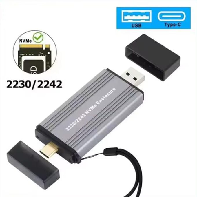 M.2 NVMe SSD Behuizing USB 3.2 Type C SSD Adapter 10 Gbps NVMe PCI-E M.2 SSD Behuizing Externe Harde Schijf Behuizing