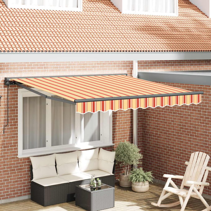 vidaXL Zijde Frame Meerkleurig 300 x 250 cm Polyester met PU-coating
