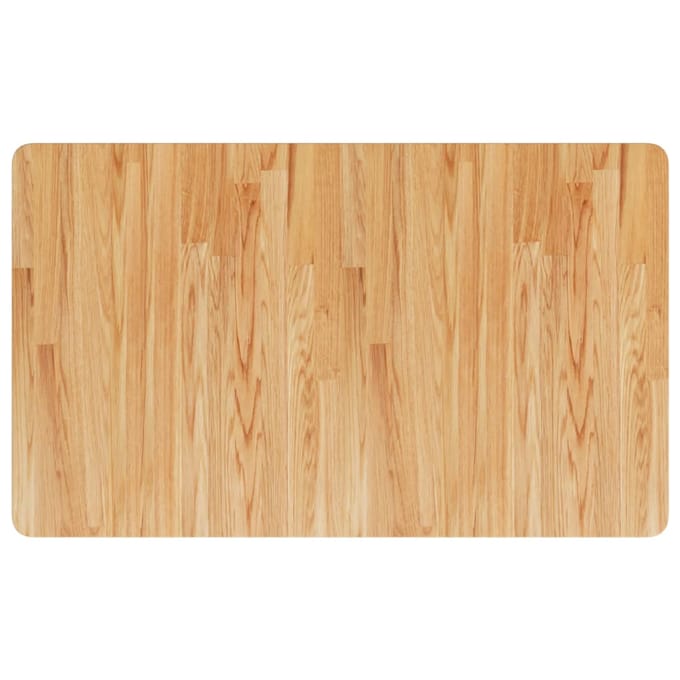 vidaXL - Wastafelblad - 100x60x1,5 - cm - behandeld - massief - hout - lichtbruin