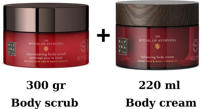 Rituals of Ayurveda - Body Cream 220 ml + Body Scrub 300 gram
