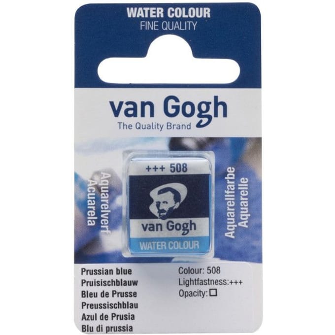 Peinture aquarelle van Gogh godet Bleu de Prusse 508 bleu