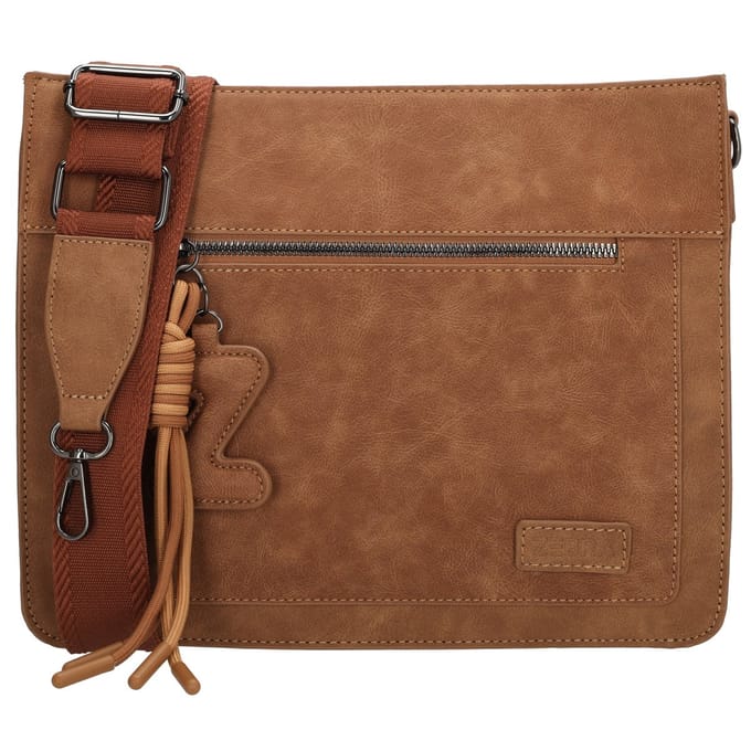 Zebra Trends Rosalyn Schoudertas - Crossbody - Dames - Bag Charm - Bruin