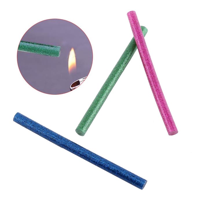 30 pcs Couleurs Mélangées Bâtons de Colle Thermofusible Adhésifs Kit Artisanat Fixation Outils DIY