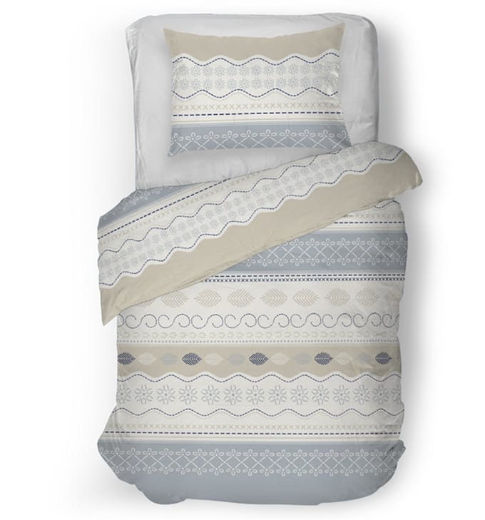 Snoozing Katoo Dekbedovertrek - Eenpersoons - 140x200/220 cm - Blue