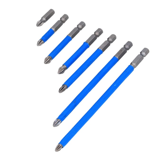 7PCS Set Kruiskopschroevendraaierbit PH2 Magnetisch Elektrische Schroevendraaier Boorbit met Magnetiseerder