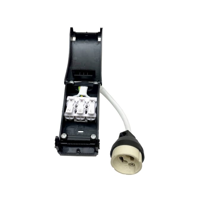 Deko-Light GU10 fitting met afstandhouder, wit, kabel 10 cm max. 35 W