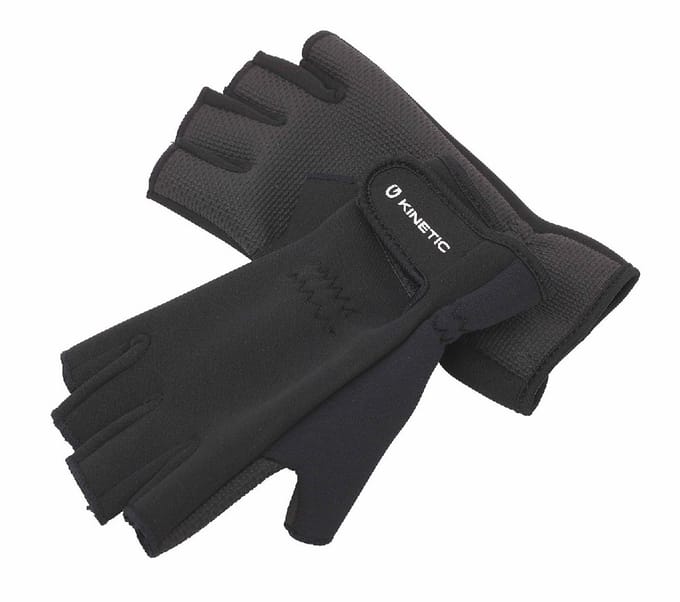 Kinetic Neoprene Half Finger Glove Black X-Large