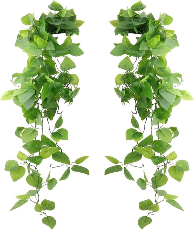Kunstmatige Hangende Groene Planten - 2 Stuks