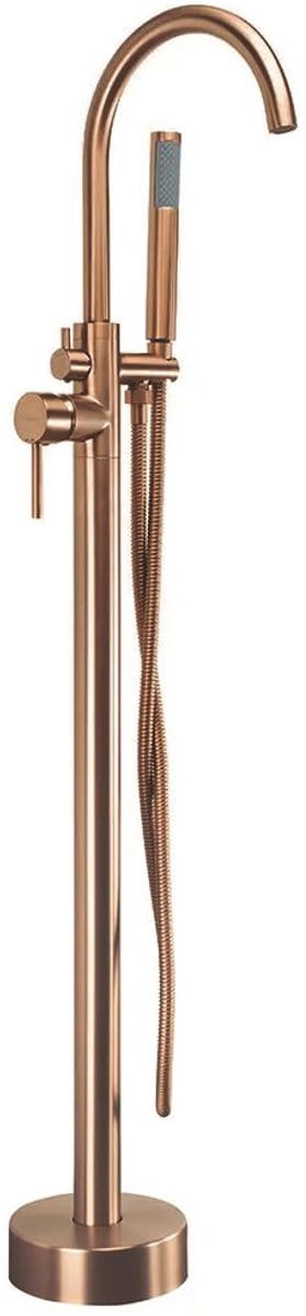 Rea Lungo - Inbouw Badmengkraan - Geborsteld Koper - 26X20,5X110,5CM