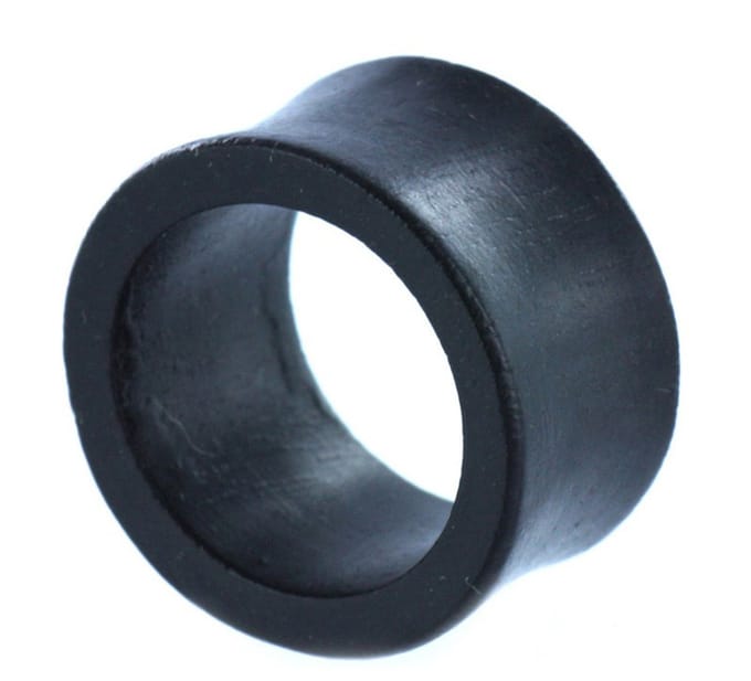 Double Flared Ebony Hout Tunnel - 28 mm ©LMPiercings