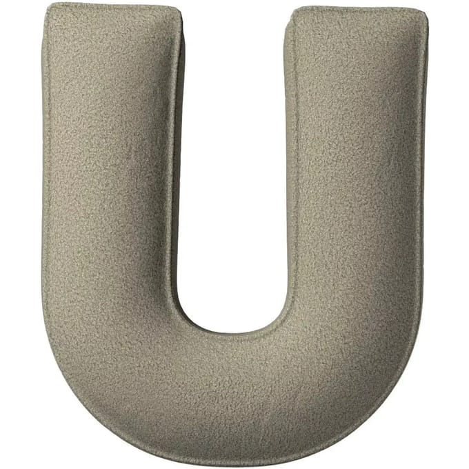 Kussen letter u Yellow Tipi Boucle