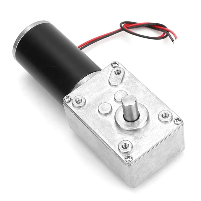 Snelheidsreductie Elektrische Versnellingsbakmotor Omkeerbare Wormwielmotor 8mm As 24V(100RPM)