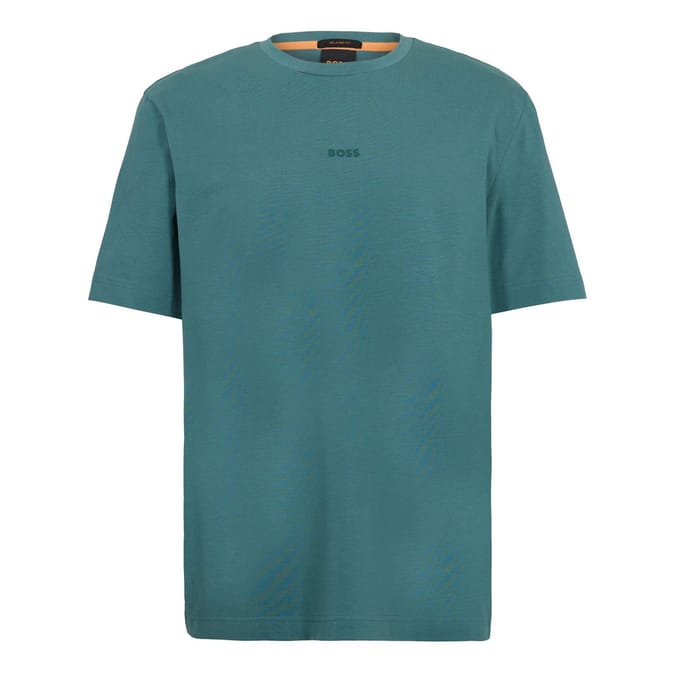 Boss Oversized T-shirt voor heren met Tchup-logo (Groen)