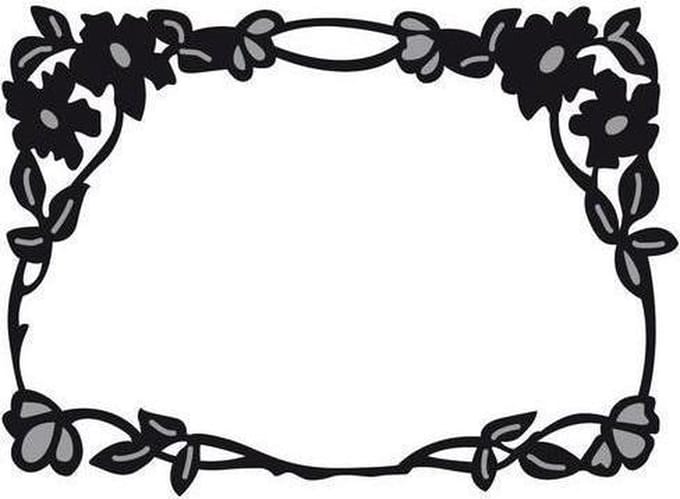 Marianne Design Craftable Bloemenrand - Snijmal en embossen - CR1214