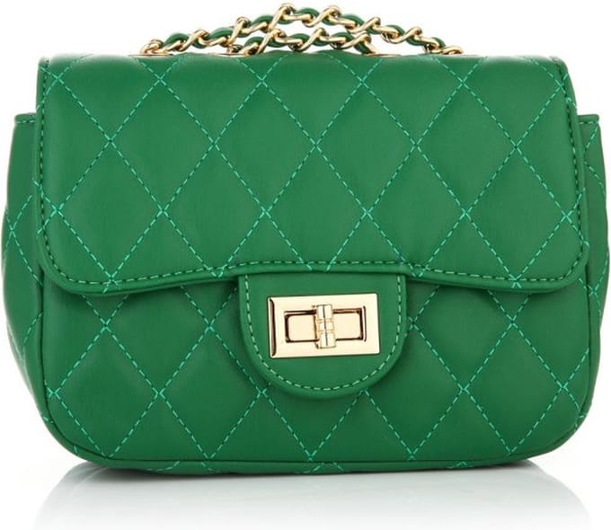 Bijoutheek Tas Ruit Ketting Apple Green BG459