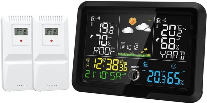 Draadloos Weerstation met Buitensensor en Weersvoorspelling