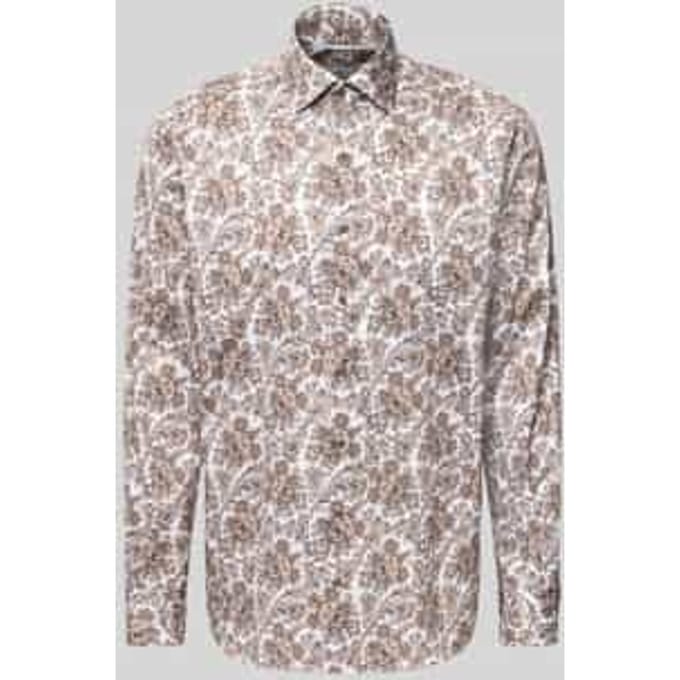 Modern fit vrijetijdsoverhemd met kentkraag