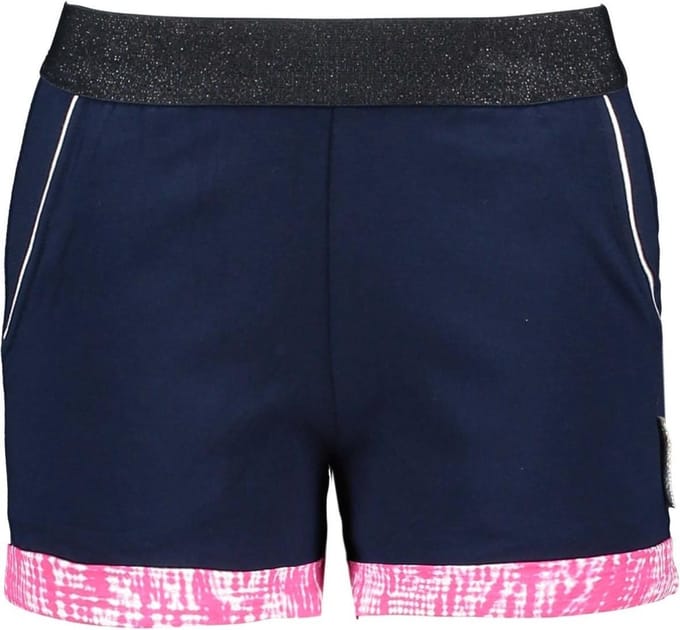 B.Nosy meisjes korte joggingbroek met bies Space Blue