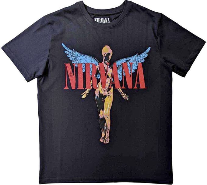 Nirvana - Angelic Kinder T-shirt - Kids tm 2 jaar - Zwart
