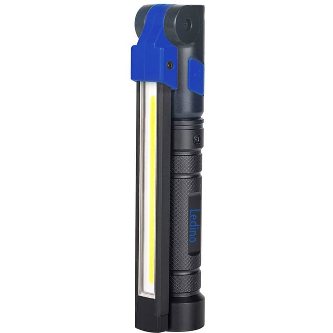 Ledino LED handlamp Lehen, opvouwbaar, oplaadbare batterij, 3-lamps