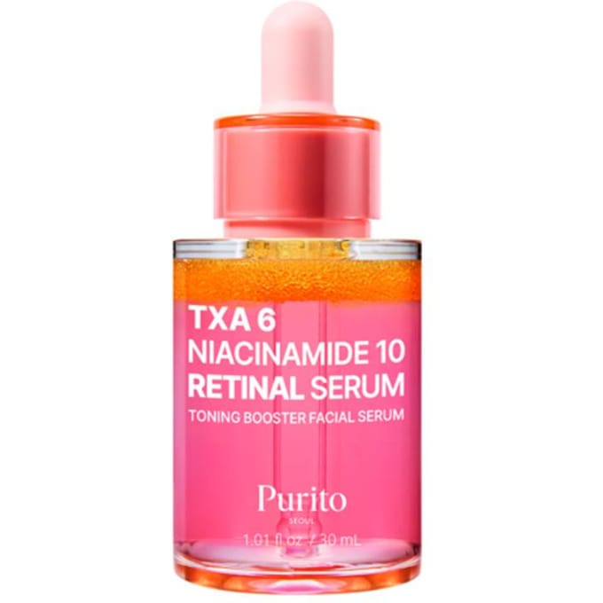 PURITO Tranexamic Acid 6% + Niacinamide 10% Retinal Serum 30ml pink