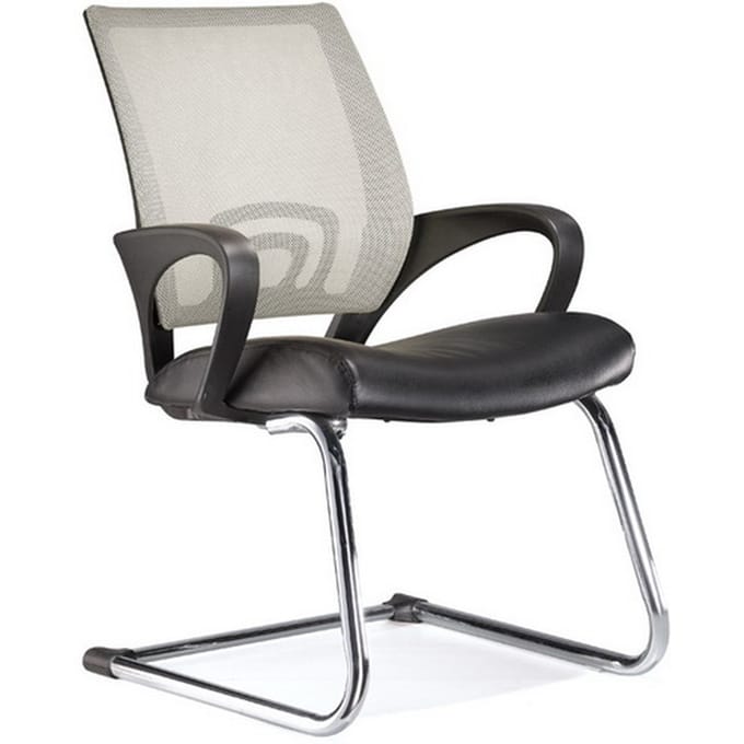 hjh office Visto Net - Bureaustoel - Bezoekerstoel - Conferentiestoel - Zwart / grijs