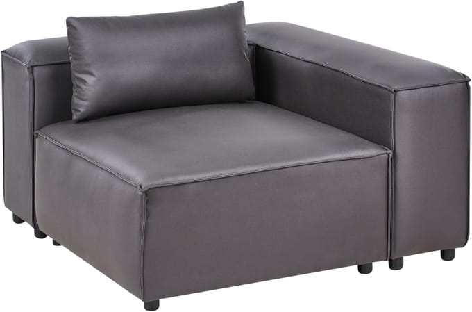 BRANDE - Hoekmodule - Zwart - Polyester