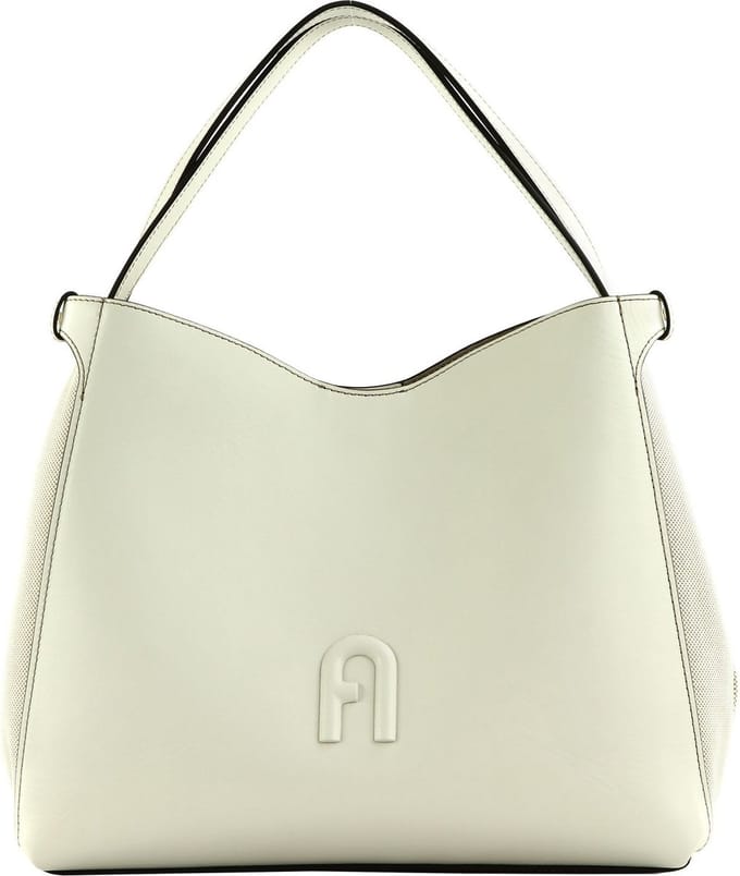 FURLA Leren Schoudertas Primula Hobo Marshmallow Crème